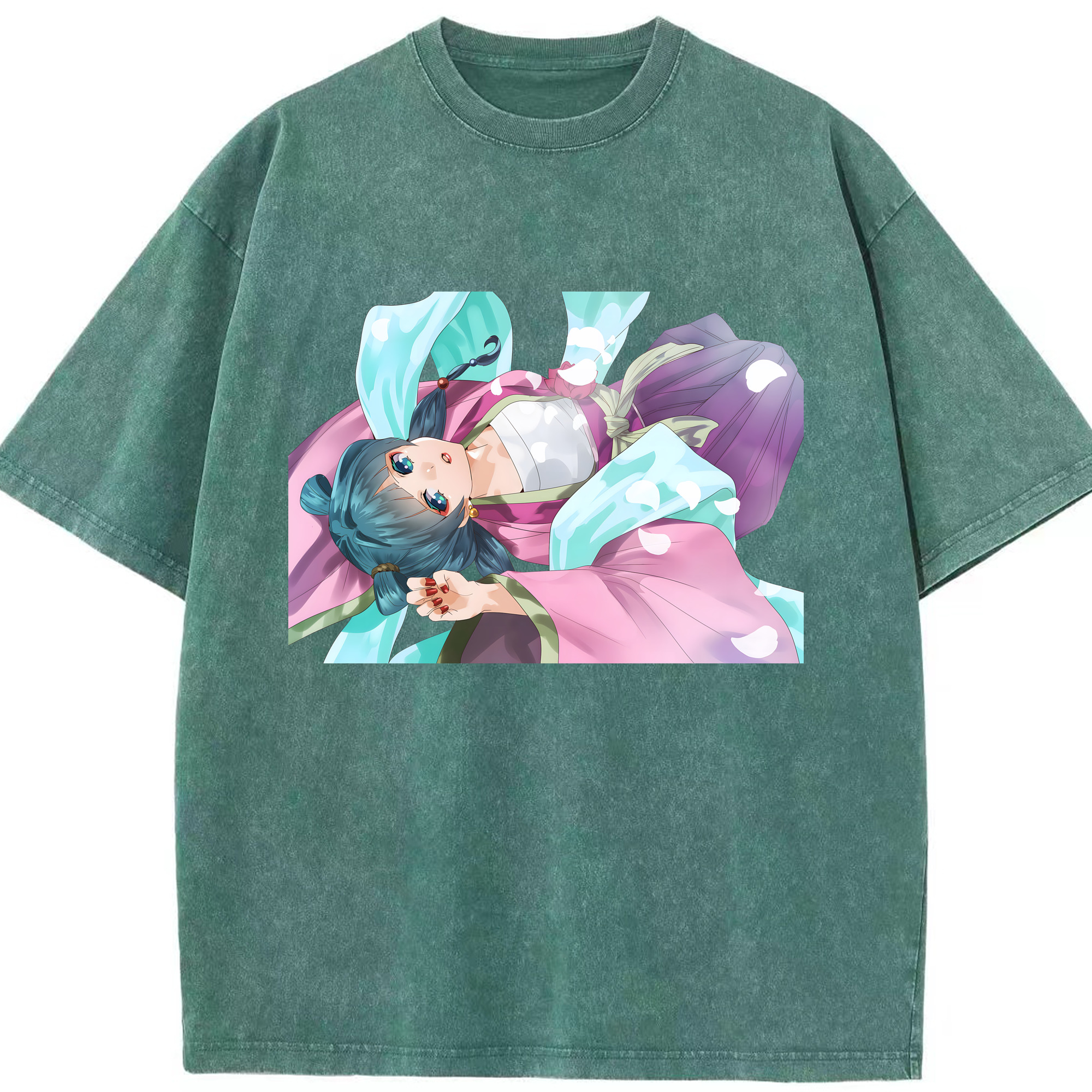 （画像用） 薬屋のひとりごと The Apothecary Diaries 綿100% ヴィンテージ風 半袖Tシャツ（フロントプリント）